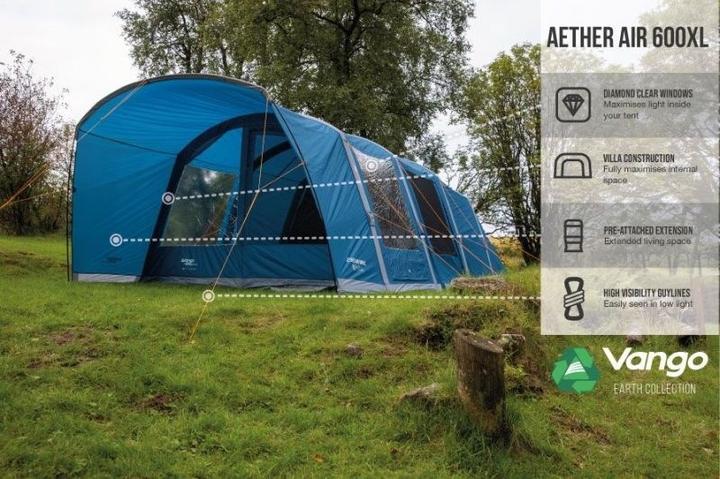 Actual product image Vango Aether 600XL (Tunnel tent, 26 kg, 6 persons)