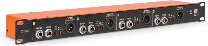 Palmer Audio BRIDGE 4A - 4-channel active DI box in 19" rack format