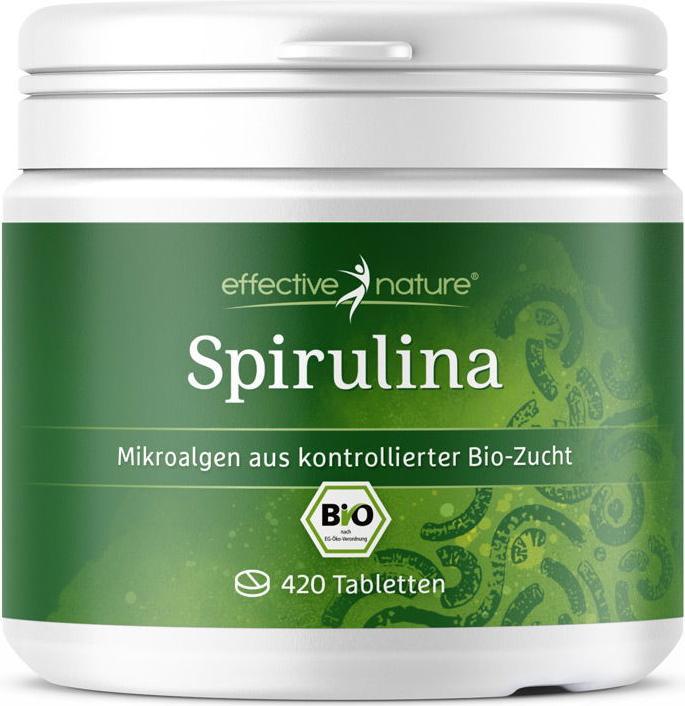 Effective Nature Spirulina biologica (420 Pezzo/i, Pillole, 210 g)