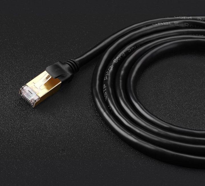Immagine prodotto Ugreen NW107 Cavo di rete Ethernet RJ45 rotondo, Cat.7, STP, 2 m (nero) (UTP, CAT7, 2 m)