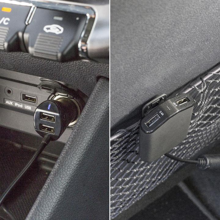 Image du produit Sweex Chargeur de voiture 4 sorties 9.6 A USB noir