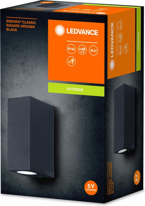 Immagine prodotto Ledvance Endura Classic Square UpDown nero (GU10, IP44)