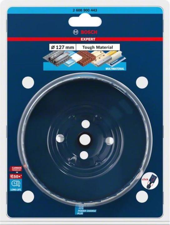 Produktbild Bosch Professional Zubehör EXPERT Tough Material Lochsäge, 127 x 60 mm (127 Millimeter)