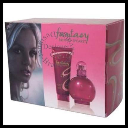 Britney Spears Fantasy Gift Set 100ml EDP Spray 200ml Work Your Magic Body Souffle (Parfum set)