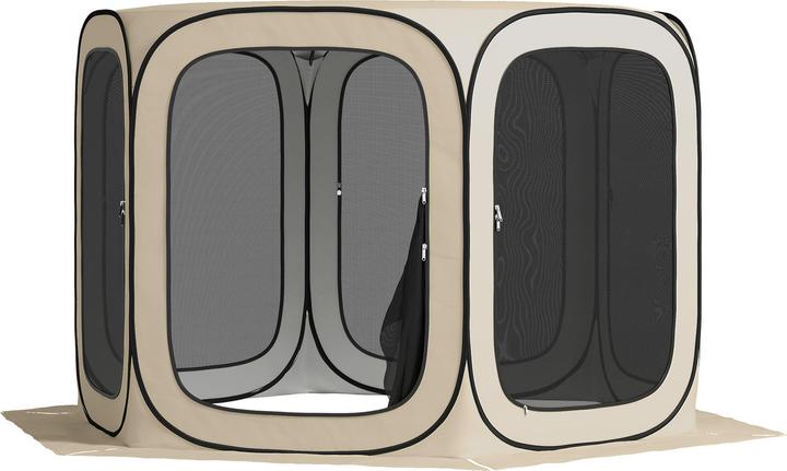 Image du produit Outsunny Campingzelt Oxfordstoff, Stahldraht Khaki (Tente instantanée)