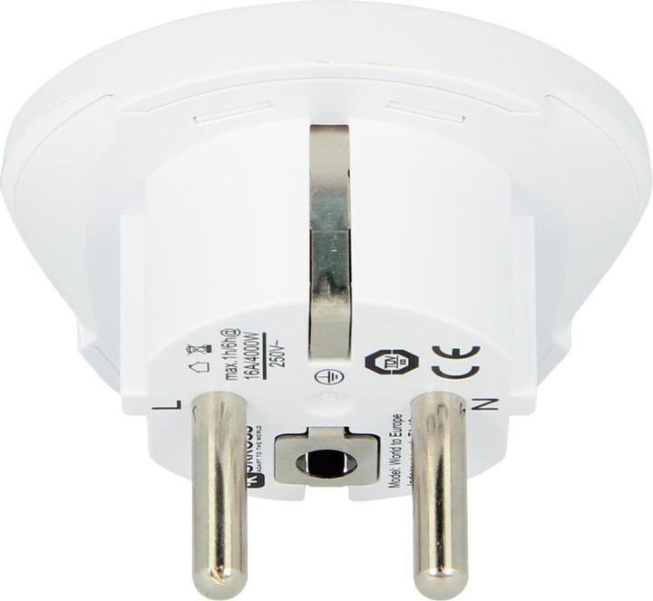 Actual product image Hama Travel Plug World to Europe (Bulk Ware) white
