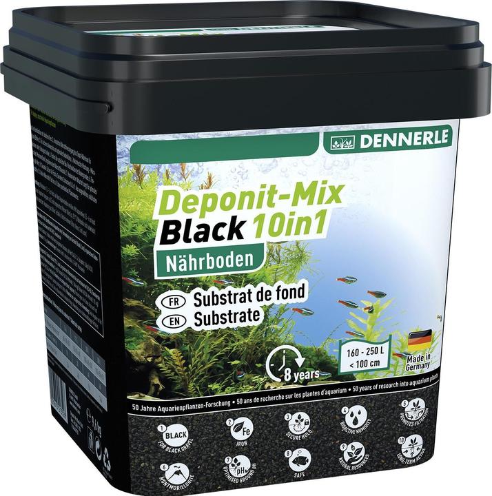 Actual product image Dennerle DeponitMix Black 10in1 (Aquarium plant care)