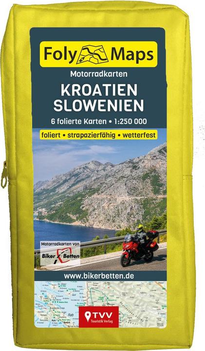Produktbild FolyMaps Motorradkarten Kroatien Slowenien