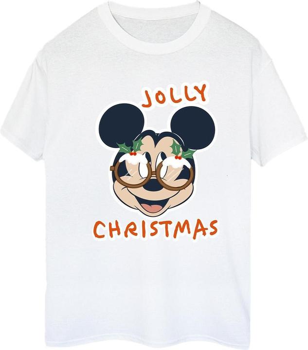 Immagine prodotto Disney Mickey Mouse Jolly Christmas Glasses Maglietta Ampia Donna (XL)