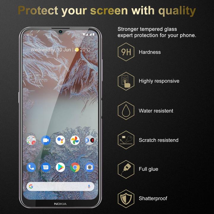 Actual product image Cadorabo Display protection glass (3 Piece, Nokia G20, Nokia G10)