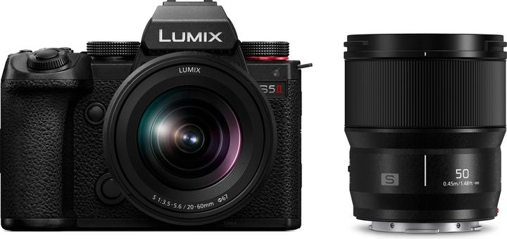Image du produit Panasonic DC-S5 II + S 20-60mm f3,5-5,6 + S 50mm f1,8 Bulk (24.20 Mpx, Plein format)