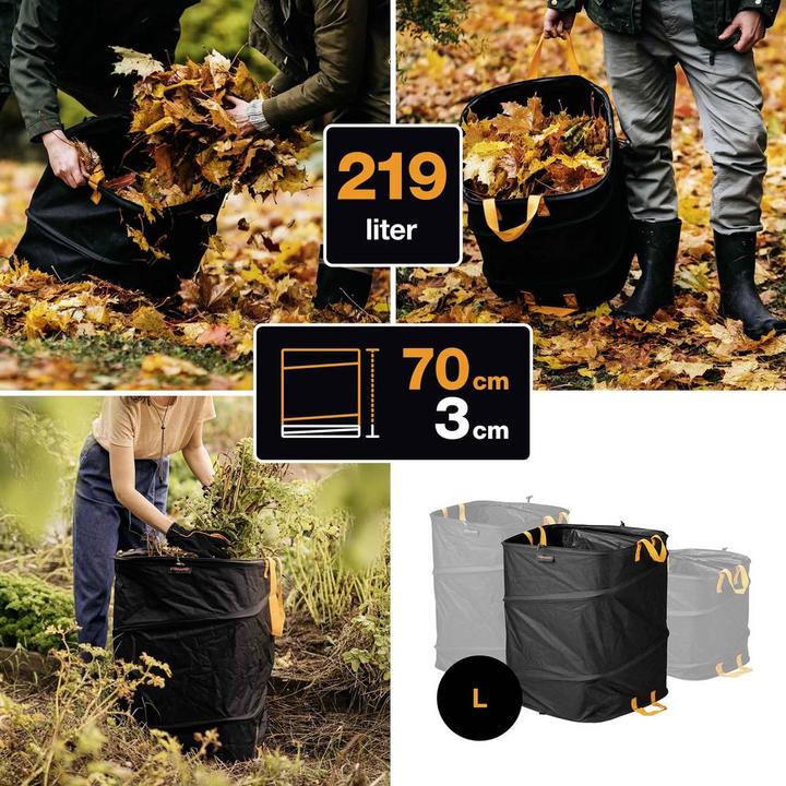 Image du produit Fiskars Sac de jardin Ergo PopUp, 219 L (219 l)
