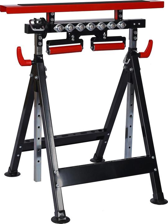Actual product image XPOtool Universal 4in1 Trestle 83-129cm as Roller, V-Roller and Roller Ball Stand for DIY or Pro Woodworking (6.10 cm, 75.50 cm)