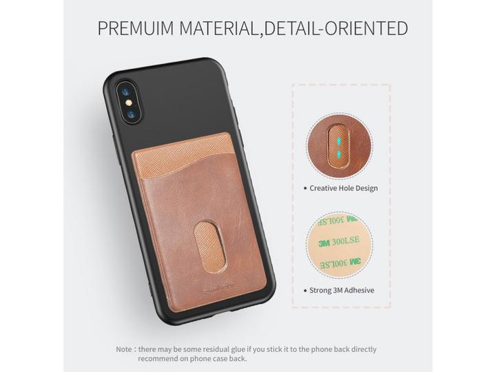 Image du produit Floveme Porte-cartes Housse en cuir autocollante pour smartphones (Universel)