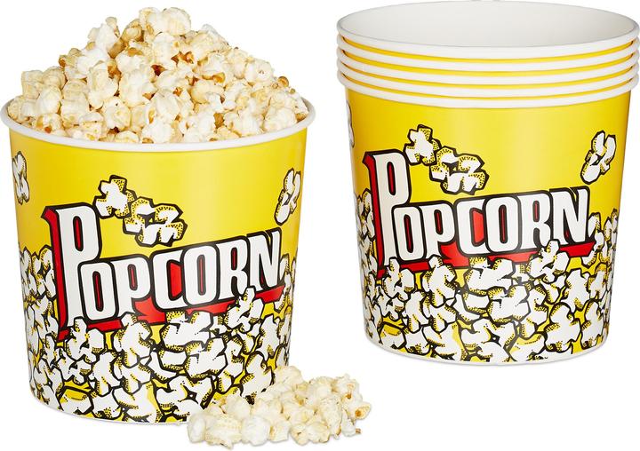 Image du produit Relaxdays Popcorn Bucket Set of 6 (6 x)