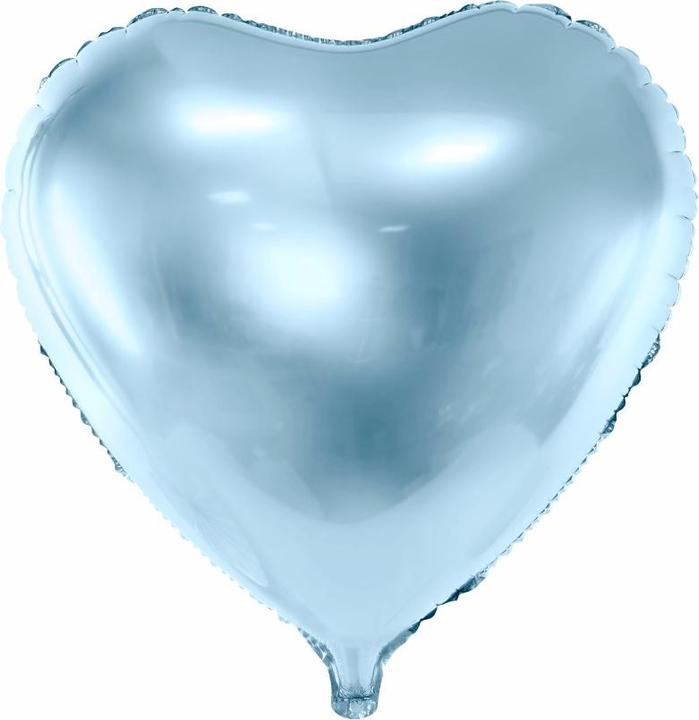 Actual product image Partydeco Heart balloon light blue 45cm (1 x)