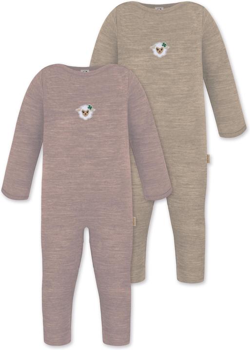 Normani 2er Pack Baby Merino Strampler „Tangoio" - 9595