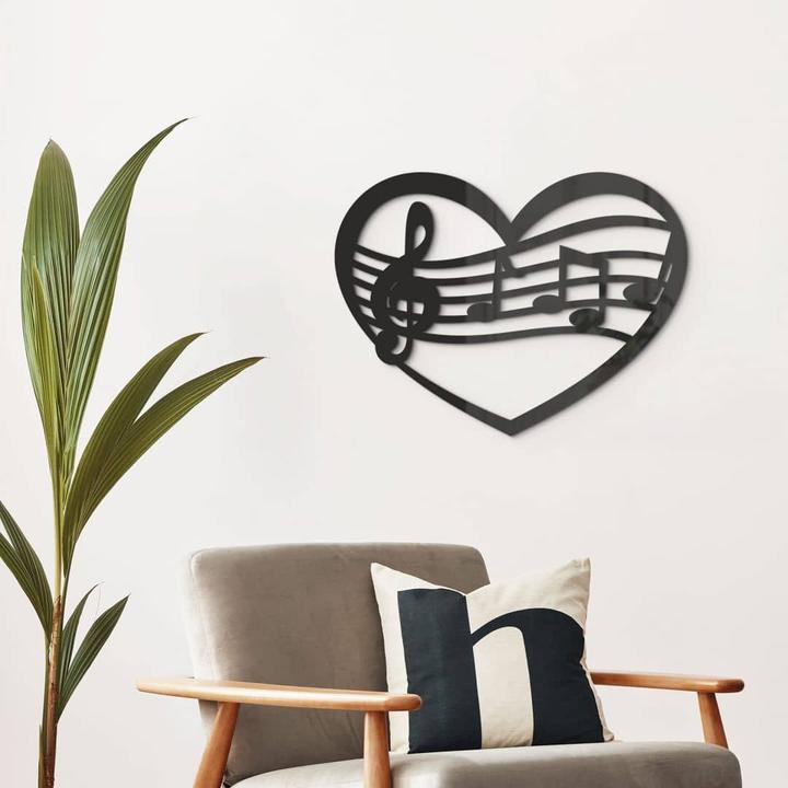 Actual product image Trenddeko Music heart (30 x 23 cm)