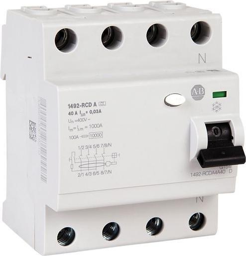 Produktbild Allen Bradley RCD 4-ole 30mA Sensitivity 25 A