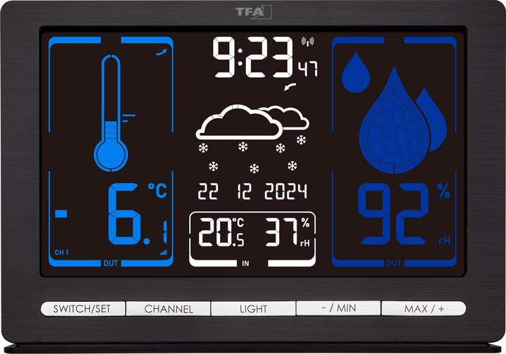 Actual product image TFA Radio weather station