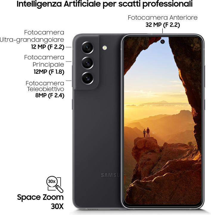 Produktbild Samsung Galaxy S21 FE 5G (128 GB, Graphite, 6.40", Dual SIM, 12 Mpx, 5G)