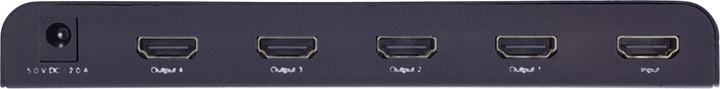 Produktbild InLine HDMI Splitter/Verteiler, 4-fach, 4K2K@60Hz kompatibel