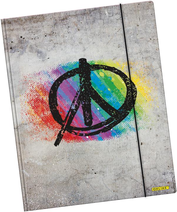 Actual product image Online Elasticated folder A3 07932/6 Peace (A3)