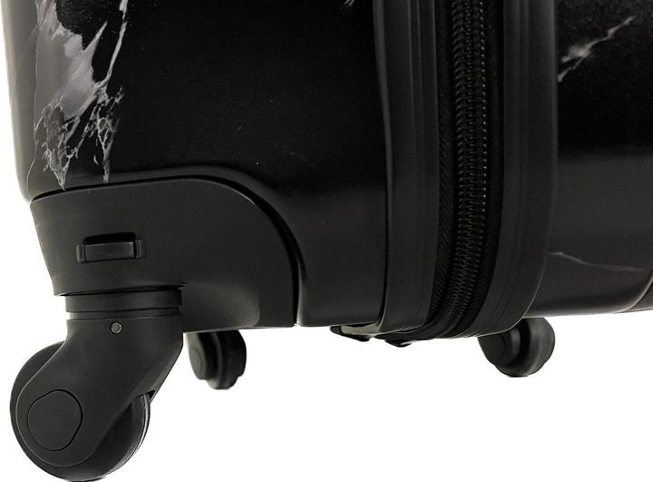Produktbild Trolleymax Trolleymaxx Reisekoffer Marmor Schwarz Matt (M (50 - 90l))
