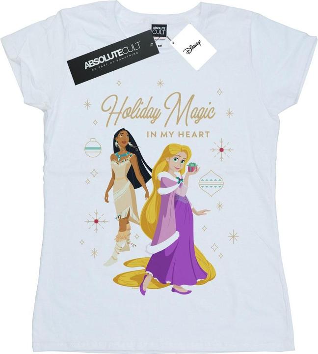 Immagine prodotto Disney Princess Holiday Magic In My Heart Maglietta Donna (S)