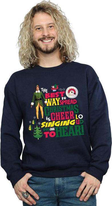 Actual product image Elf Mens Christmas Cheer Sweatshirt (M)