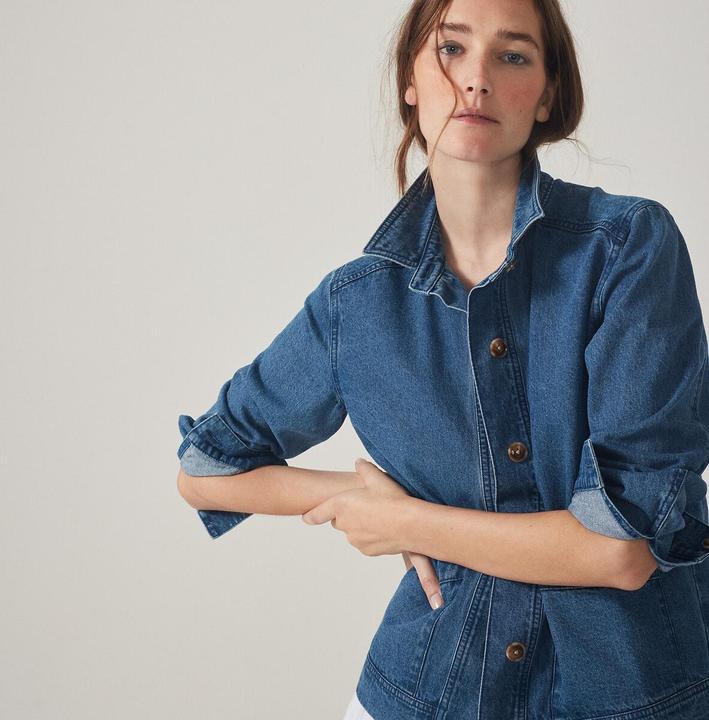 Actual product image La Redoute Collections Signature denim jacket with buttons (S, M)