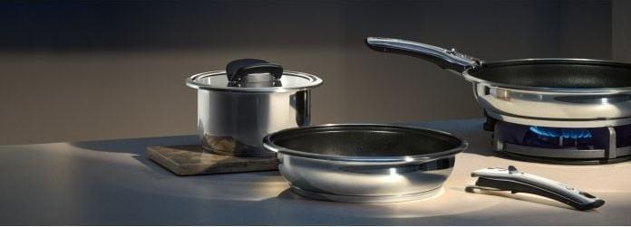 Image du produit WMF Click&Serve Cocotte, 20 cm (20 cm, Cocotte + faitout, Acier inoxydable)