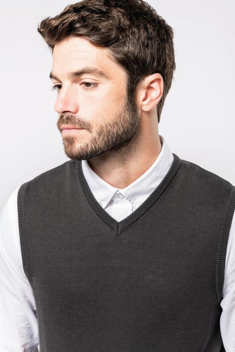 Produktbild Kariban Pullover mit V-Ausschnitt ohne Ärmel (4XL)