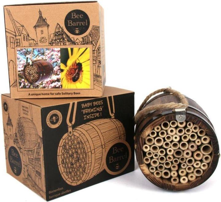 Produktbild Wildlife World Wildbienenhotel Bienenfass 13 x 13 x 18 cm (Wildbienen)