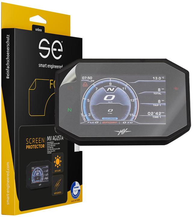 Actual product image Smart Engineered se Anti-reflective 3D Speedo / Cockpit protection film (PU 2) for MV Agusta