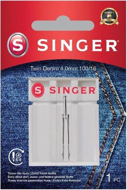 Singer TWIN Nähmaschinennadel 4mm, 100/16