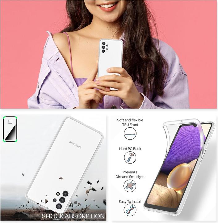 Actual product image Nalia 360 degree mobile phone case (Samsung Galaxy A32 5G)