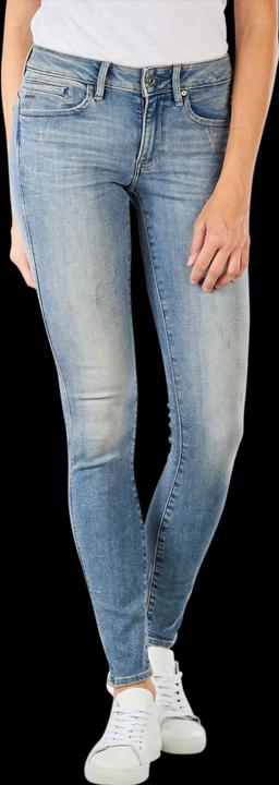 G-Star Midge Zip Mid Skinny Jeans vintage aged destroy
