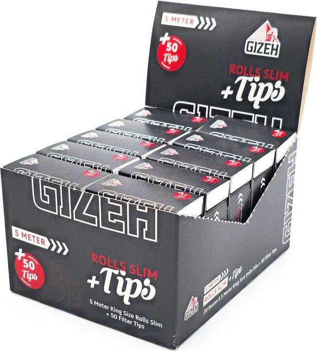 Produktbild Black Rolls Slim 5m + Tips Display 20pcs