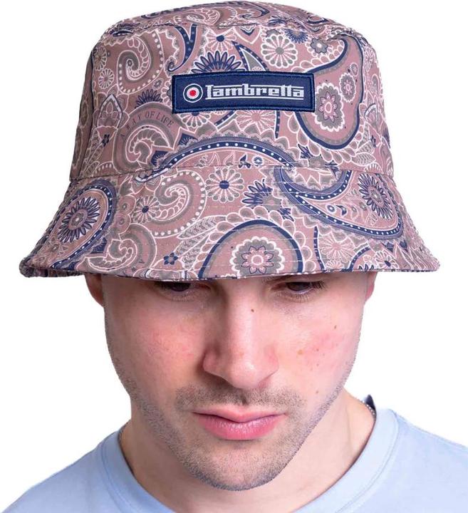 Actual product image Lambretta Paisley Logo Bucket Hat (One size)