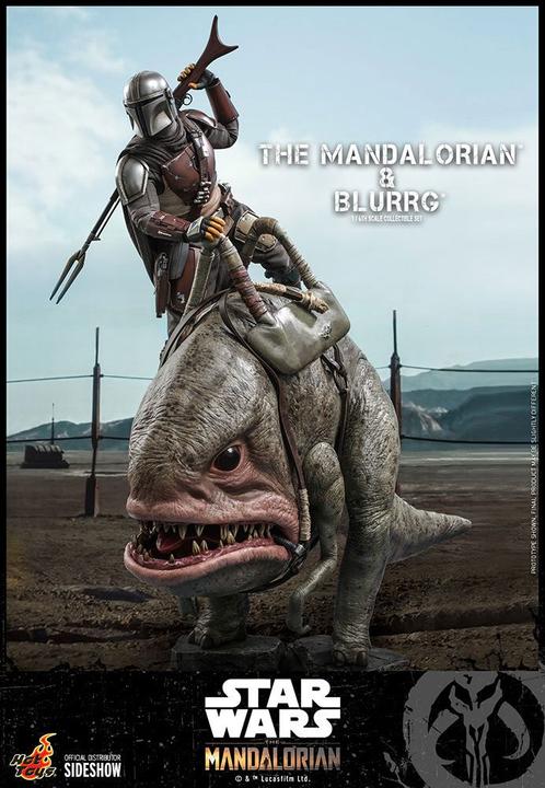 Produktbild Hot Toys Star Wars The Mandalorian Actionfiguren Doppelpack 1/6 The Mandalorian & Blurrg 37 cm