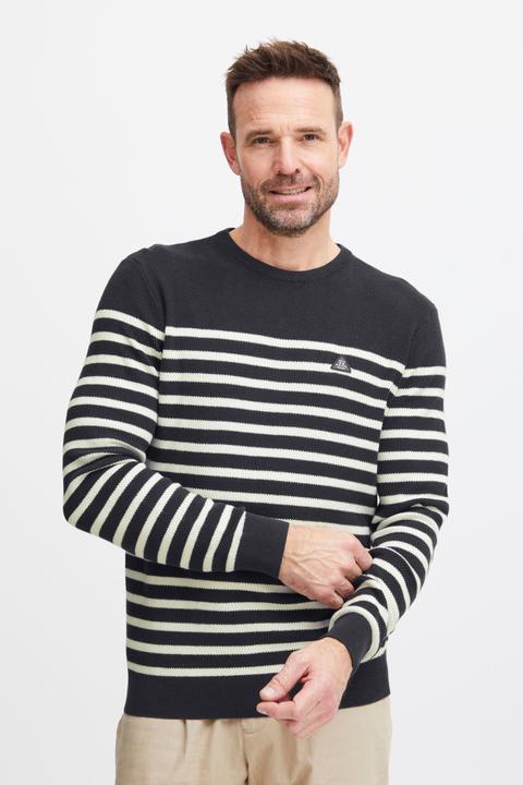 Produktbild FQ1924 FQKyle stripe crew neck knit 21900651 (3XL)