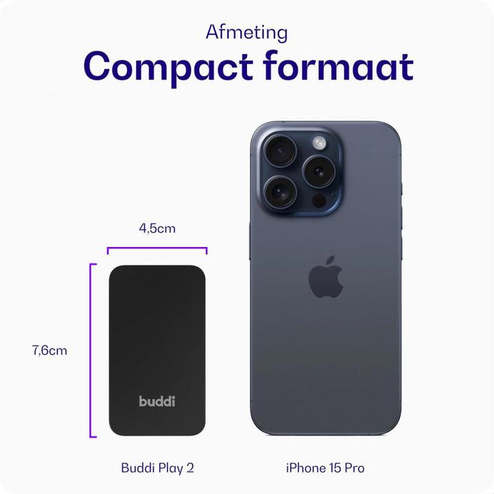 Actual product image Buddi Play 2 Bluetooth Adapter Apple Carplay & Android Auto (Receiver)