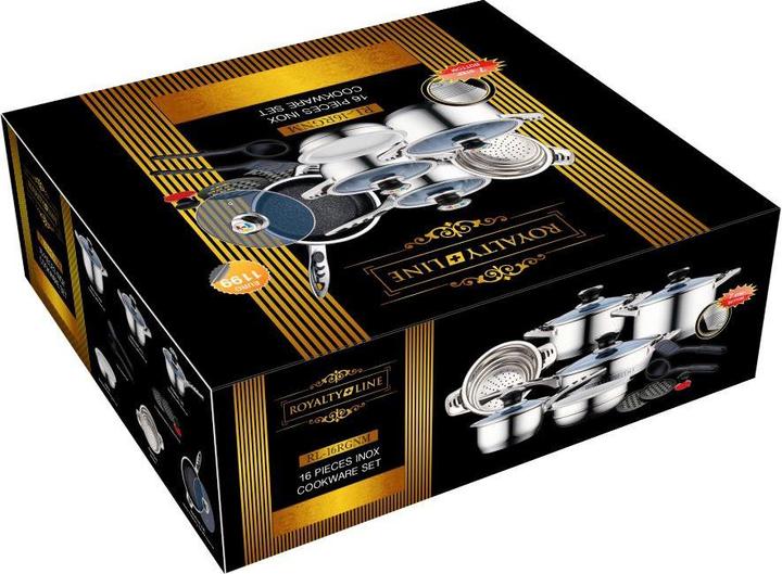 Produktbild JTI Set aus Kochgeschirr und Küchenutensilien - 16-teilig (Bratpfanne, Edelstahl)