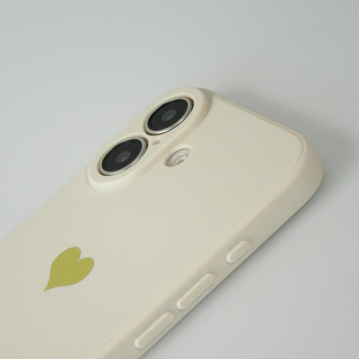 Produktbild PhoneLook Hülle Silikon Mat Herz gold (Apple iPhone 16 Plus)