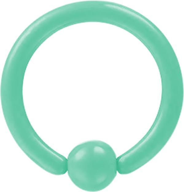 Actual product image Star Piercing Ball Closure Ring pastel green (without brass, Surgical steel 316L)