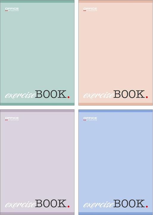Office Products Quaderno prodotti per l'ufficio, A5, quadrato, 32 schede, 60g/m?, mix di colori (A5, Quadretti)