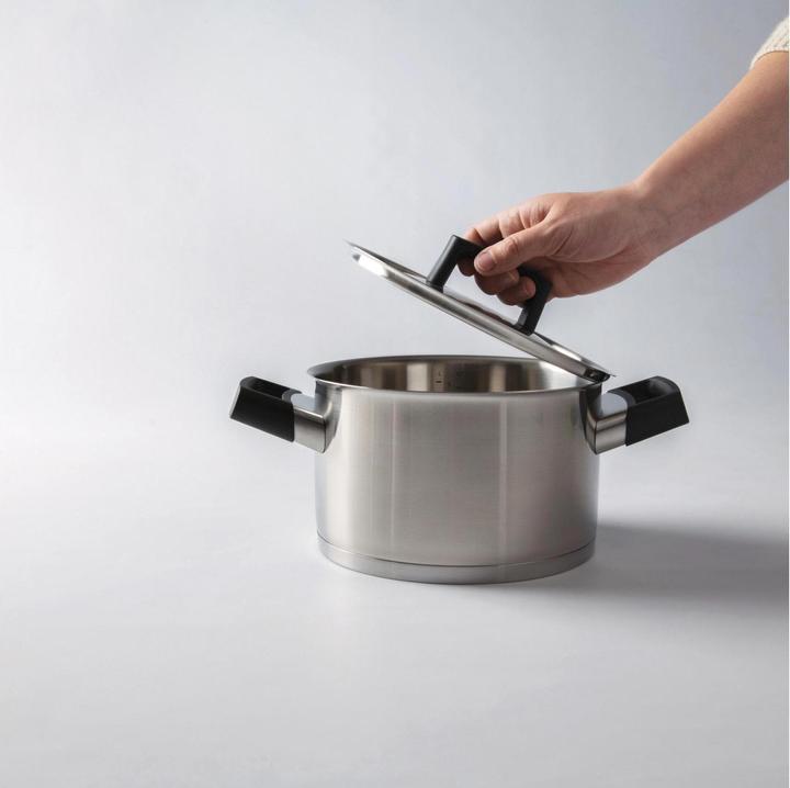 Image du produit BergHoff Casserole avec couvercle Ron Line (20 cm, Casserole, Acier inoxydable)
