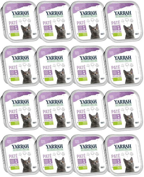 Actual product image Yarrah Organic wet food Paté with chicken and turkey, 16 x 100 g (Adult, 16 pcs., 1600 g)
