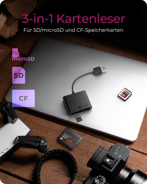 Actual product image Icy Box IB-CR301-U3, USB3.0 Multi-Card (USB 3.0)